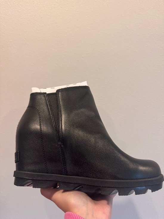 Sorel Shoes - Sorel Black Joan of Arctic Wedge Boots